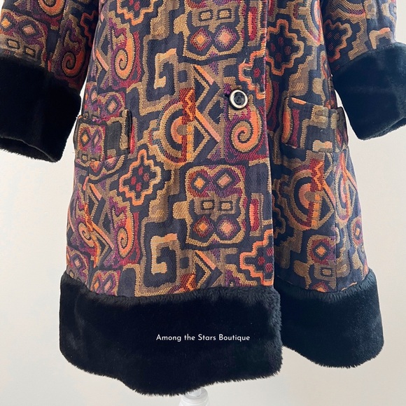 Exceptionally Rare 70s Vintage Tapestry Coat ASO Phoebe Buffay in Friends - Picture 9 of 14